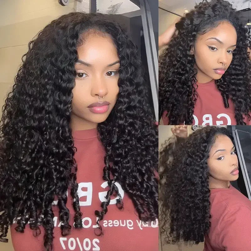 300% Density Burmese Curly 13x6 HD Lace Frontal Glueless Human Hair Wig