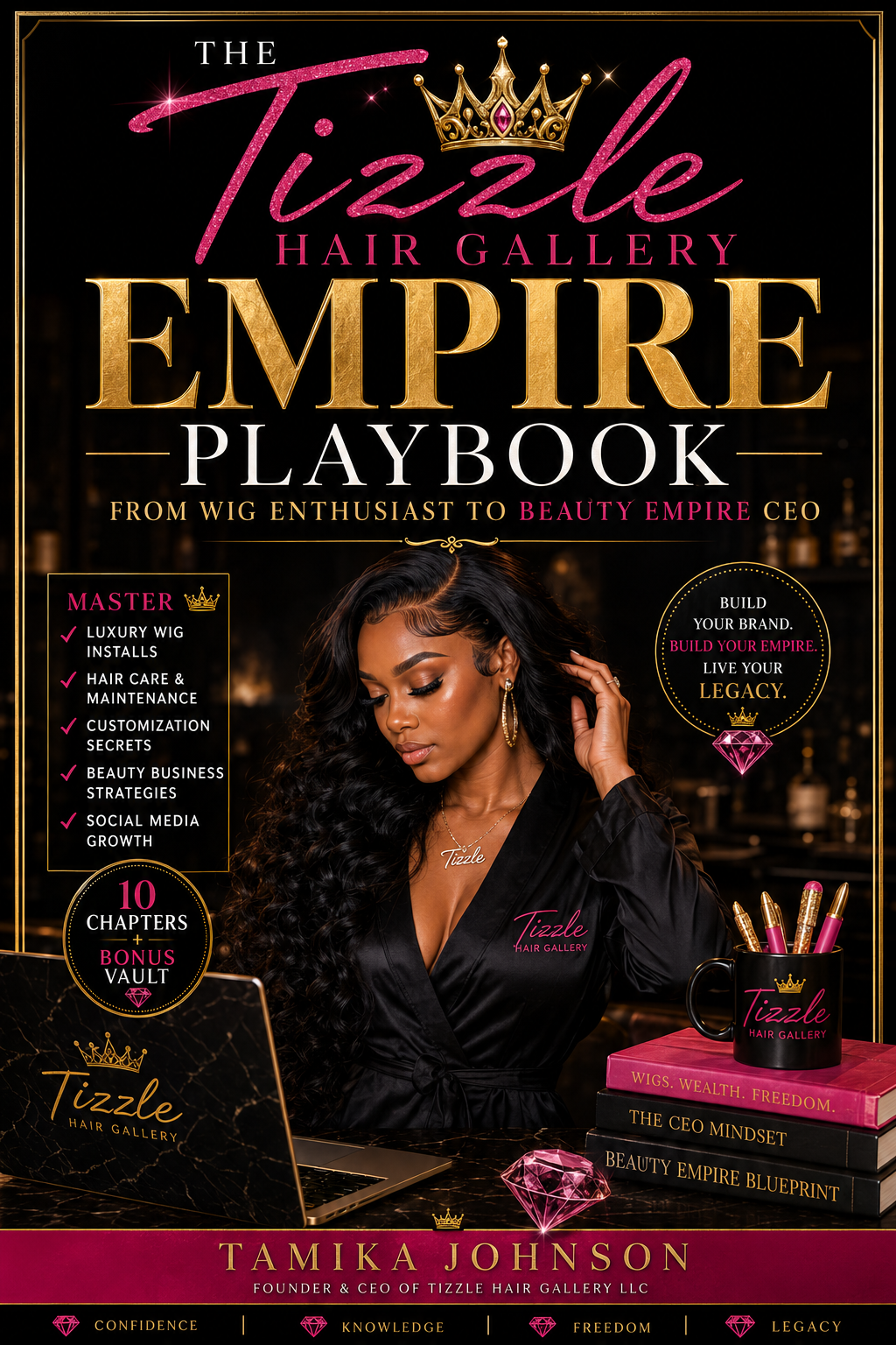 The TIZZLE HAIR GALLERY EMPIRE PLAYBOOK WIG INSTALL