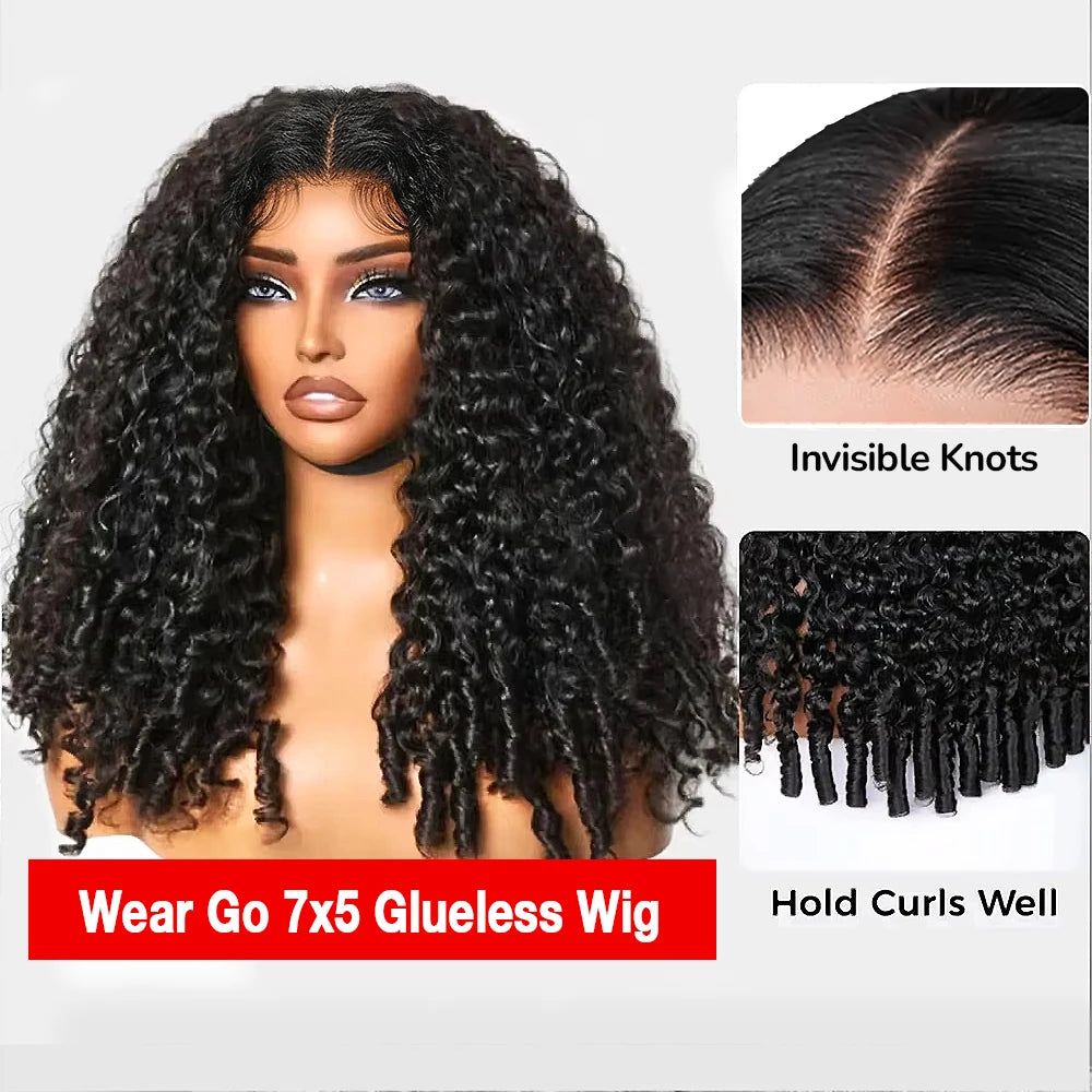 300% Density Burmese Curly 13x6 HD Lace Frontal Glueless Human Hair Wig