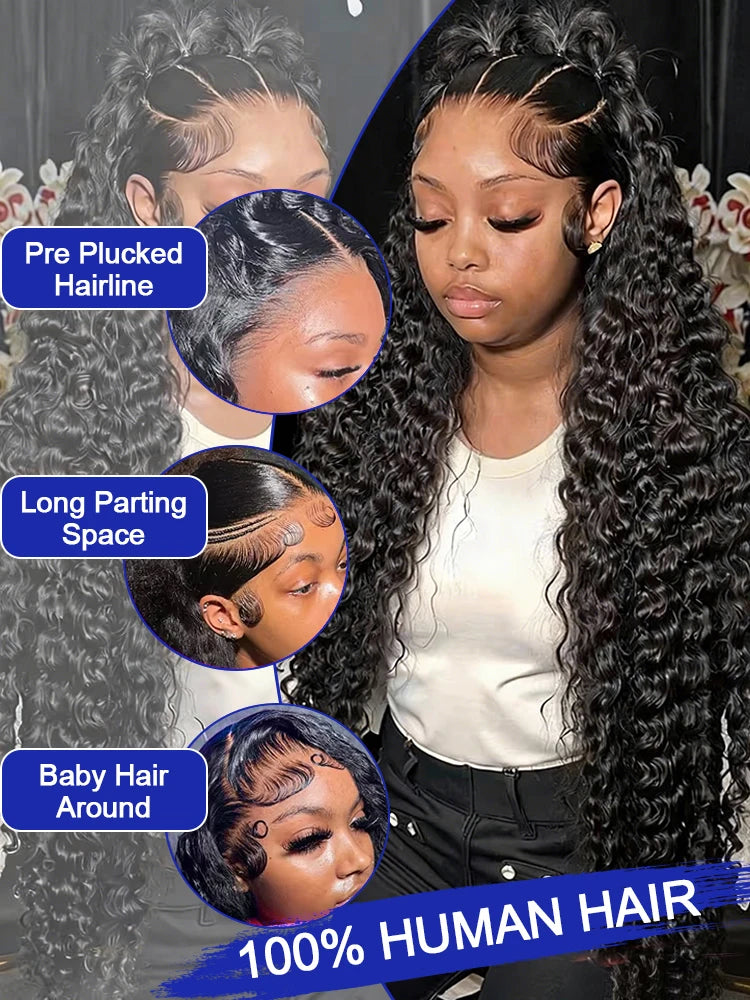 Tizzle Deep Wave Luxe | 13×6 HD Lace | 300% Density