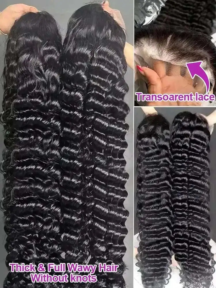 Loose Deep Wave 13x6 Lace Front Human Hair Wig 250% Density