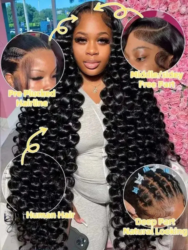 Loose Deep Wave 13x6 Lace Front Human Hair Wig 250% Density