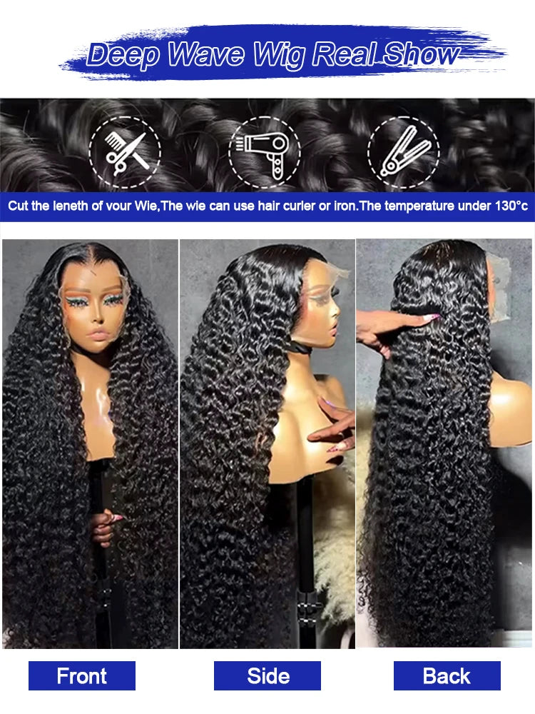 Tizzle Deep Wave Luxe | 13×6 HD Lace | 300% Density