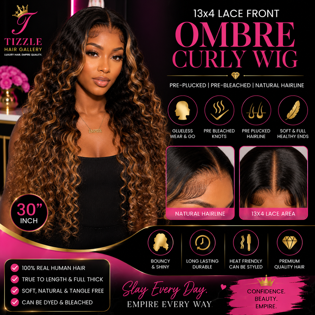 30inch Highlight Ombre Lace Front Wig Human Hair 13x6 HD Honey Blonde 4/27 Deep Wave Lace Frontal Wigs Glueless Wigs Human Hair (4/27 Honey Blonde, 30 inch)